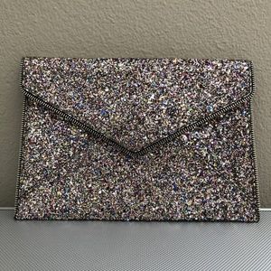 Rebecca Minkoff Glitter Envelope Clitch
